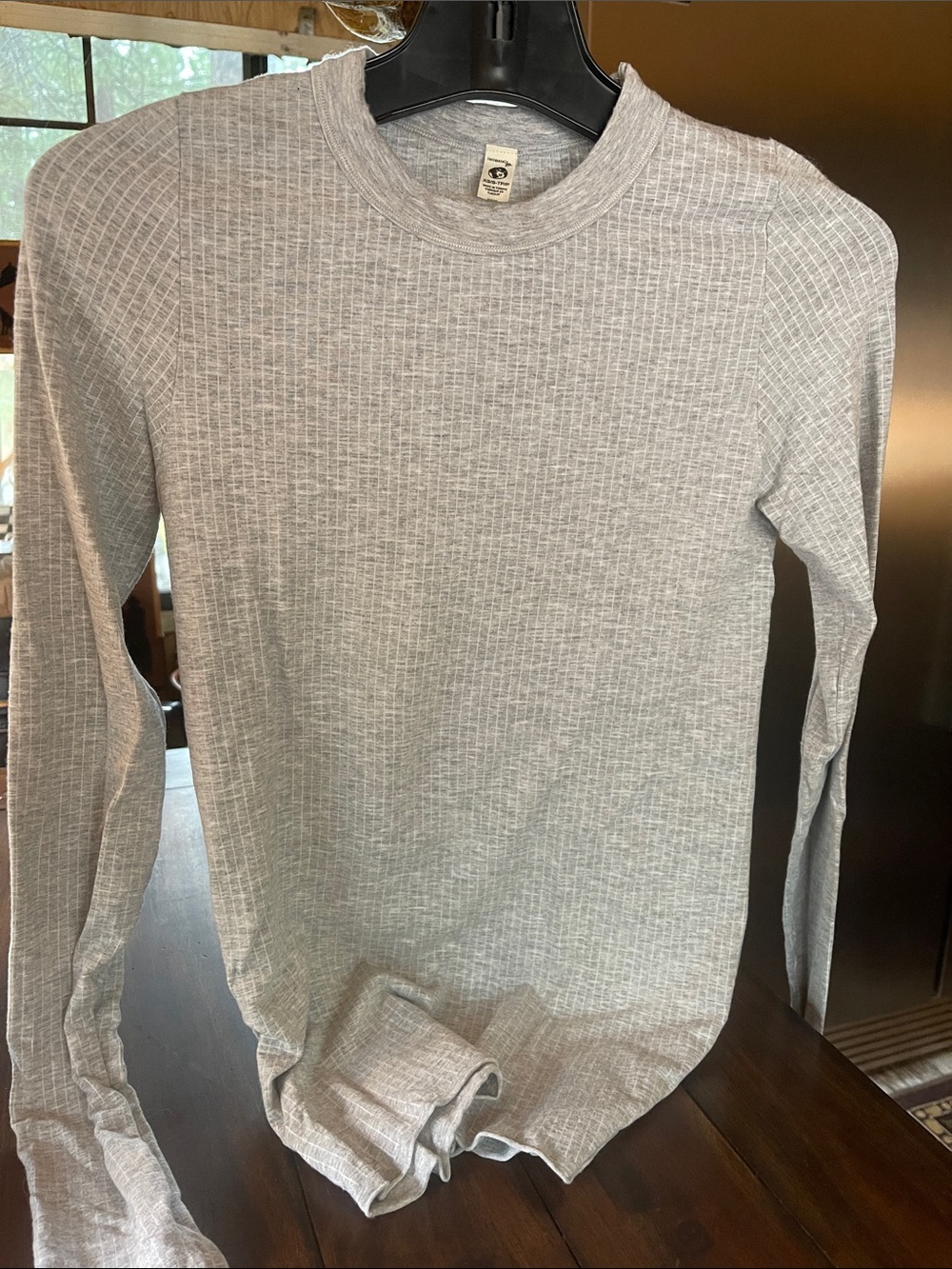 Free People new grey long sleeve t